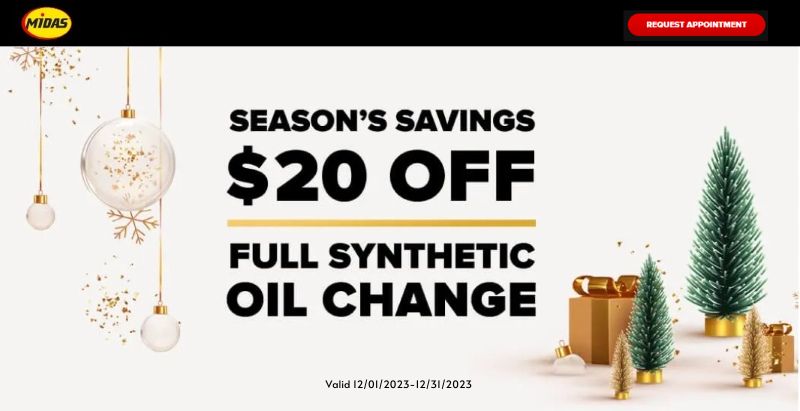 Midas oil change coupons