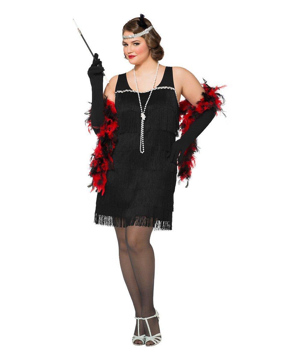 Adult Black Charleston Cutie Flapper Plus Size Costume by Spirit Halloween