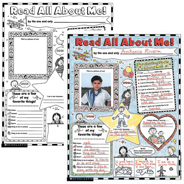 Scholastic Instant Personal Posters - Read All About Me!