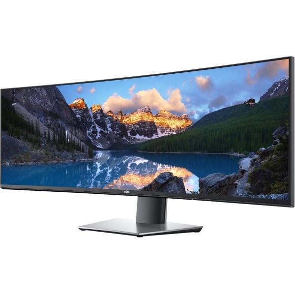 Dell UltraSharp U4919DW 49" Dual Quad HD (DQHD) Curved Screen WLED LCD Monitor - 32:9 - Black, Silver - 49" Class - In-plane Switching (IPS) Technolog