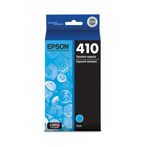 Epson 410 Claria Premium Cyan Ink Cartridge, T410220-S