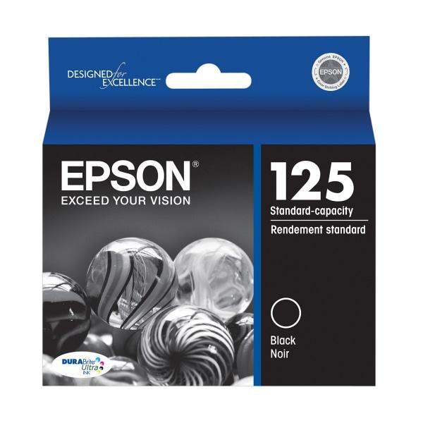 Epson 125 DuraBrite Ultra Black Ink Cartridge, T125120