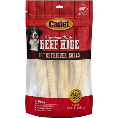 Cadet Rawhide Retriever Natural Flavor Rolls for Dogs 1-lb
