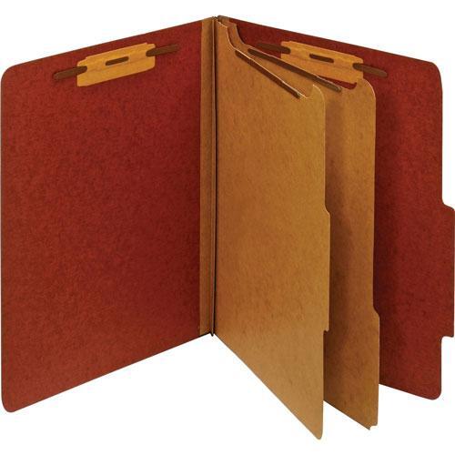 TOPS Classification Folder, 2 Partitions, Letter, Red