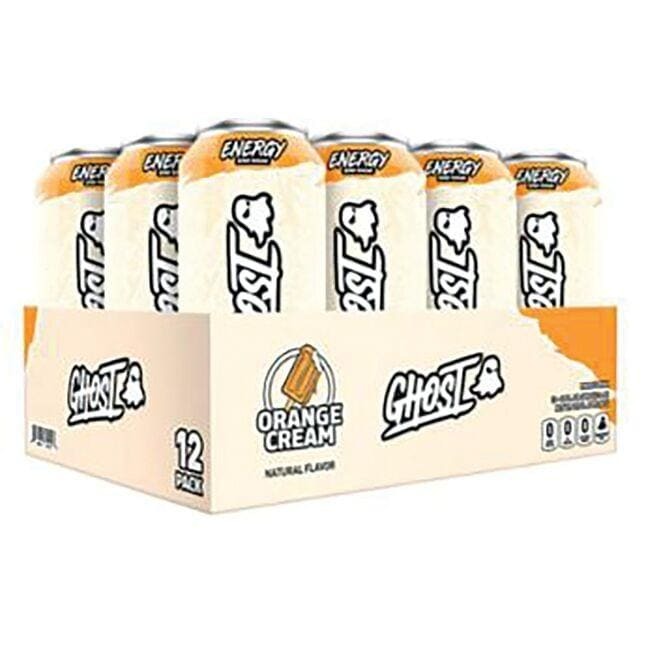 Ghost Zero Sugar Energy Drink - Orange Cream Vitamin 12 Packs