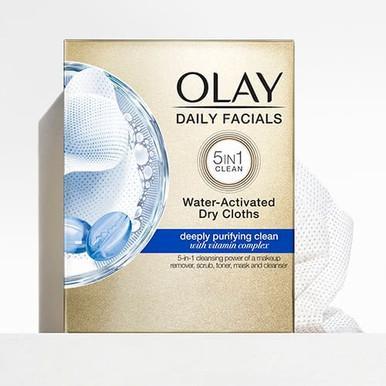 Olay Daily Facial Cleansing Cloths Tub Refill, 33 Count