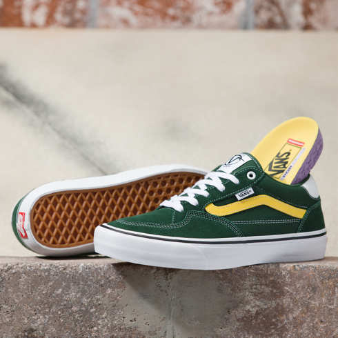 Vans Rowan Shoe (Dark Green/Yellow)