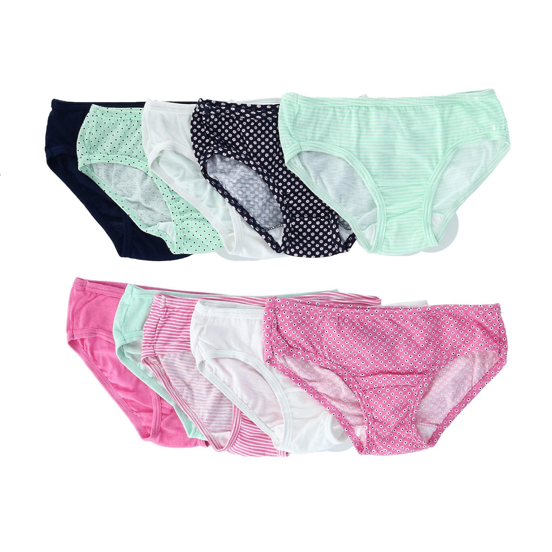Fruit of the Loom Girl's Hipster Style Underwear (10 Pack) - Multi 4