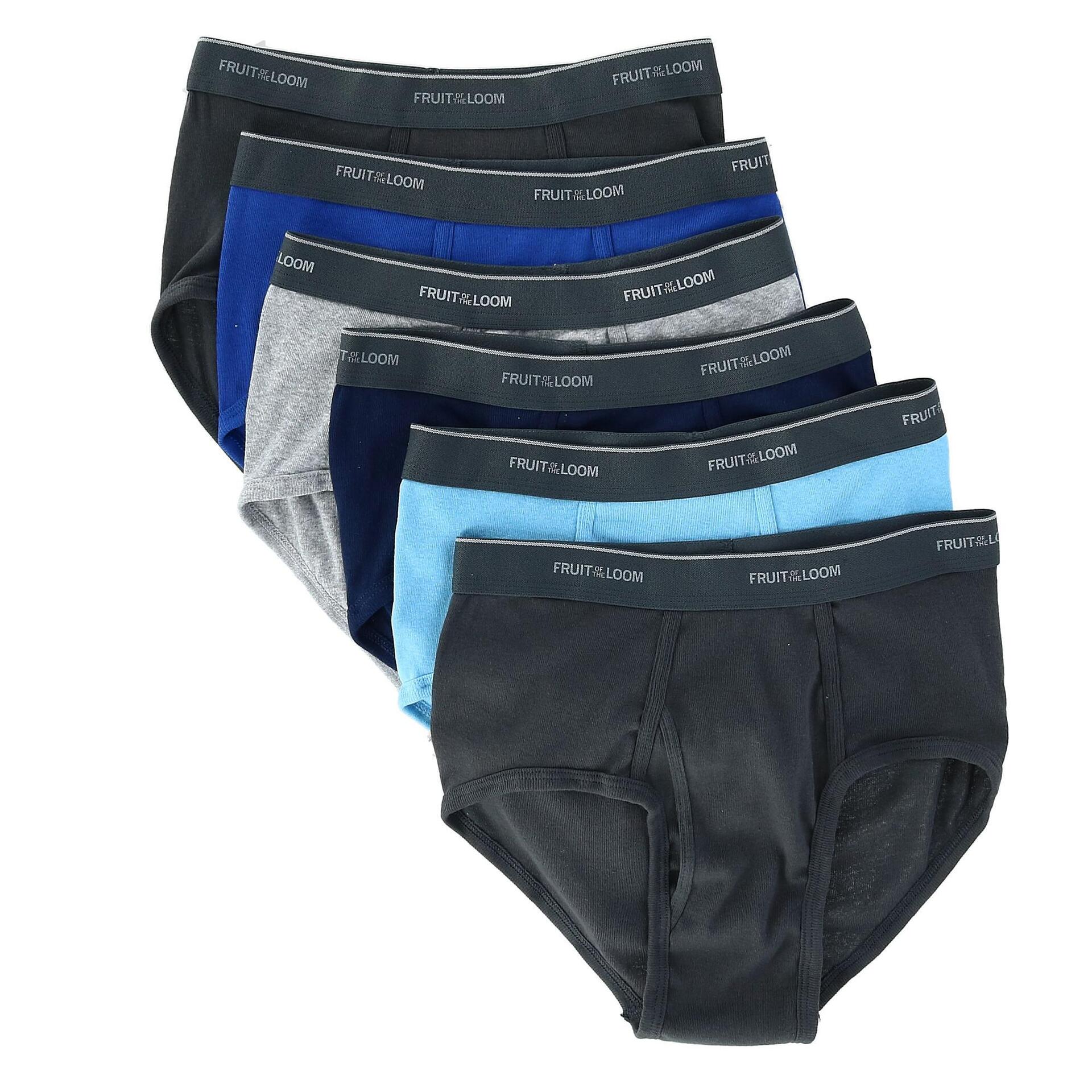 Fruit of the Loom Men's Fashion Pattern Briefs Underwear ( 6 Pack) -