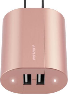 Wall Charger with Dual USB Ports - Rose Gold