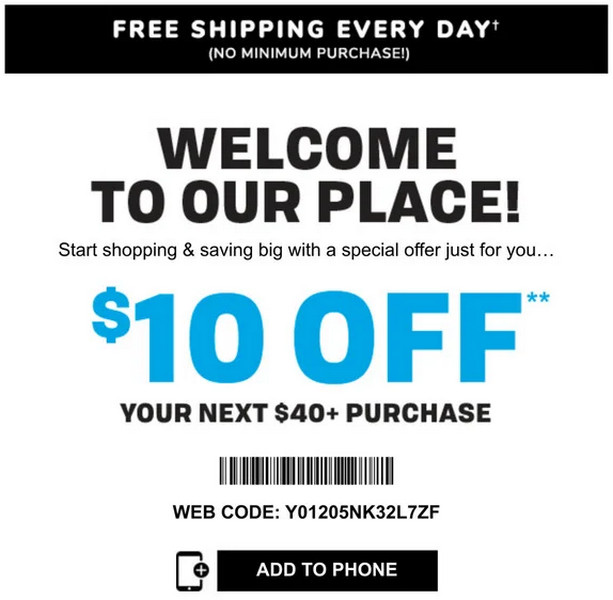 Children's Place coupon code $10 OFF $40