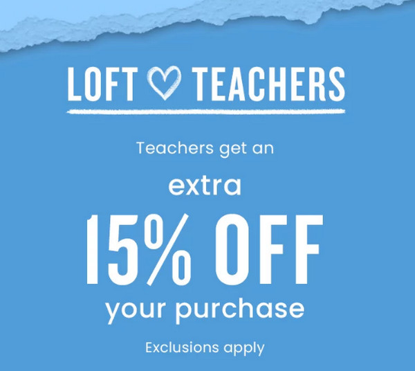 Loft Promo Code Teacher