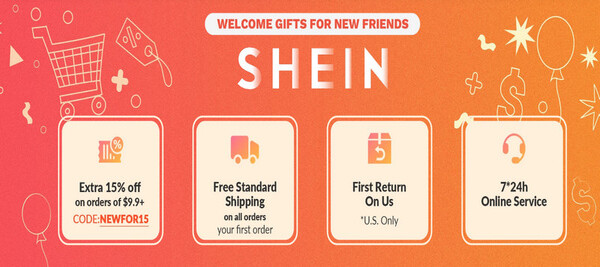 Shein free shipping Sunday