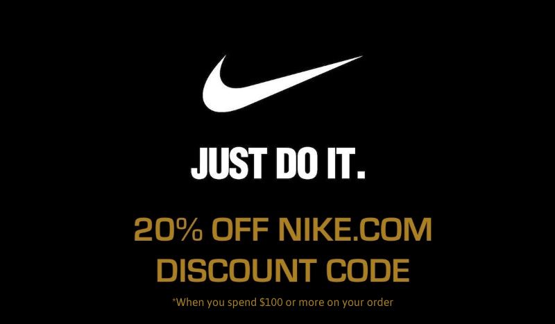 Nike promo code over $100