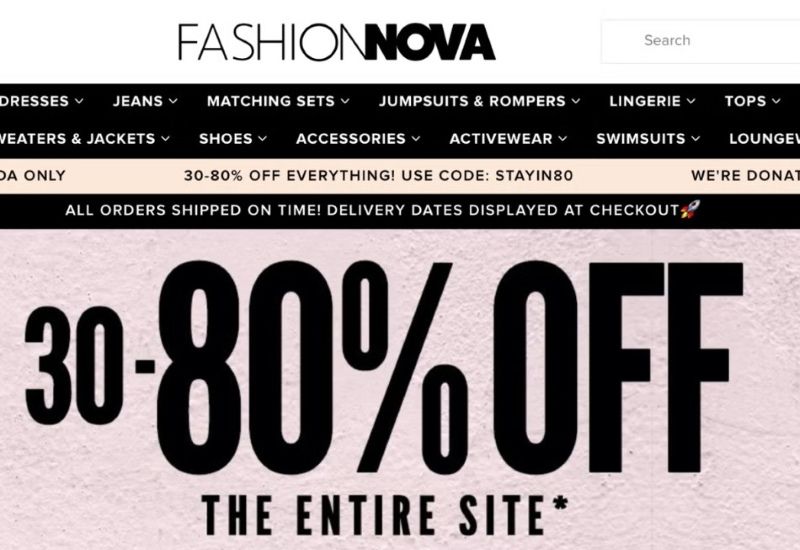 30 percent off fashion nova