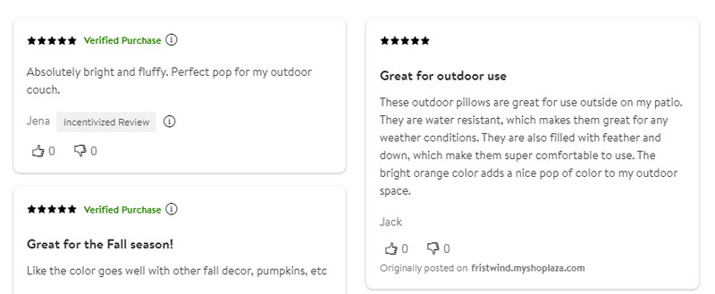 Walmart Outdoor Pillows Reviews