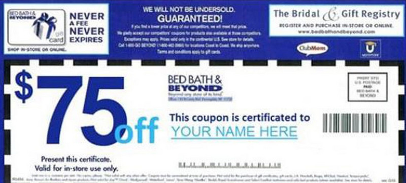 Bed Bath and Beyond 75 OFF Sale