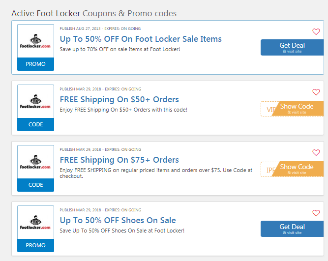 foot locker shoes coupons