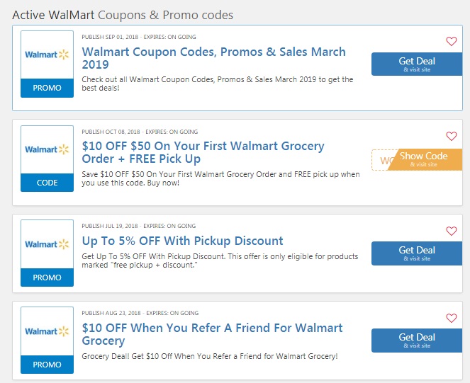 walmart promo code