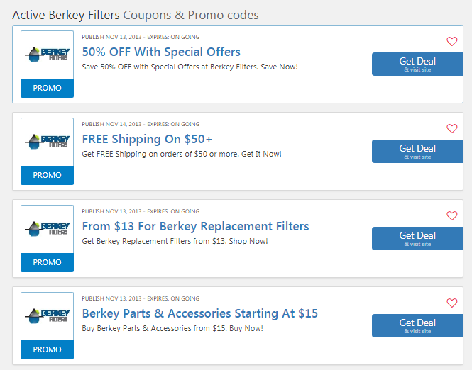 Berkey Filters promo code, Berkey Filters coupons to save big