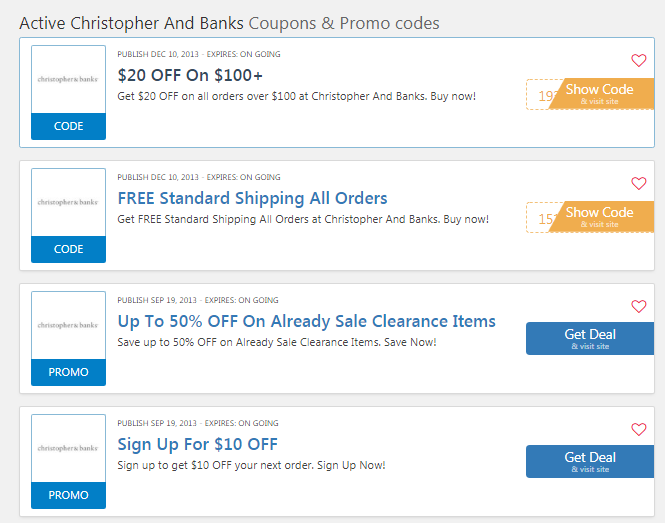 Christopher And Banks Coupon Codes 2017