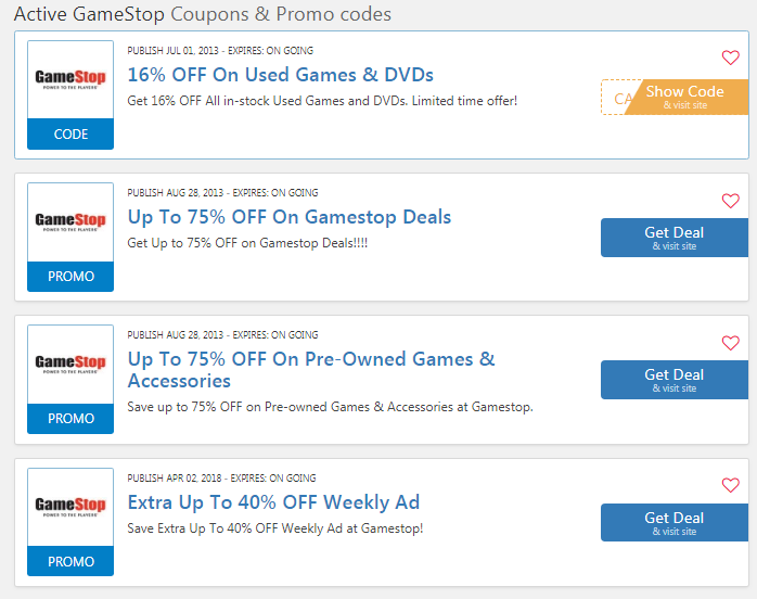 Gamestop 10 OFF Coupon 5 OFF Promo Code & Deals