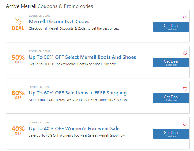 coupons for merrell shoes
