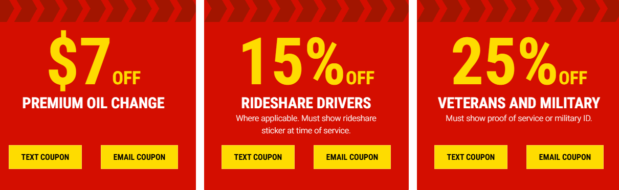 Take5 Oil Change $18 OFF